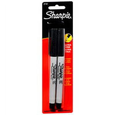 Sharpie Ultra Fine Point Permanent Markers, Black - 2 Ea, 2 Pack