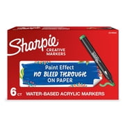 Sharpie Water-Based Creative Markers Bullet Tip Emerald Green 6/Pack 2218064
