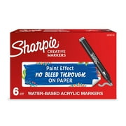Sharpie Water-Based Creative Markers Bullet Tip Gray/Silver 6/Pack 2218118