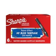 Sharpie Water-Based Creative Markers Bullet Tip Red 6/Pack 2218119
