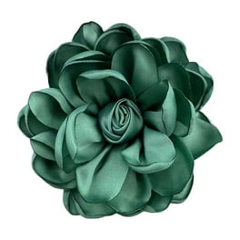 SATIN ROSE BROOCH DARK SAGE SATIN ROSE BROOCH DARK SAGE