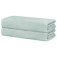 thumbnail image 1 of Unique Bargains 100% Cotton 2 Pcs Bath Towels Light Weight and Highly Absorbent Towels Blue 28" x 56", 1 of 8