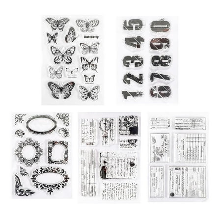 Sharplace Clear Stamps Rubber Stamp for Crafting Card Making