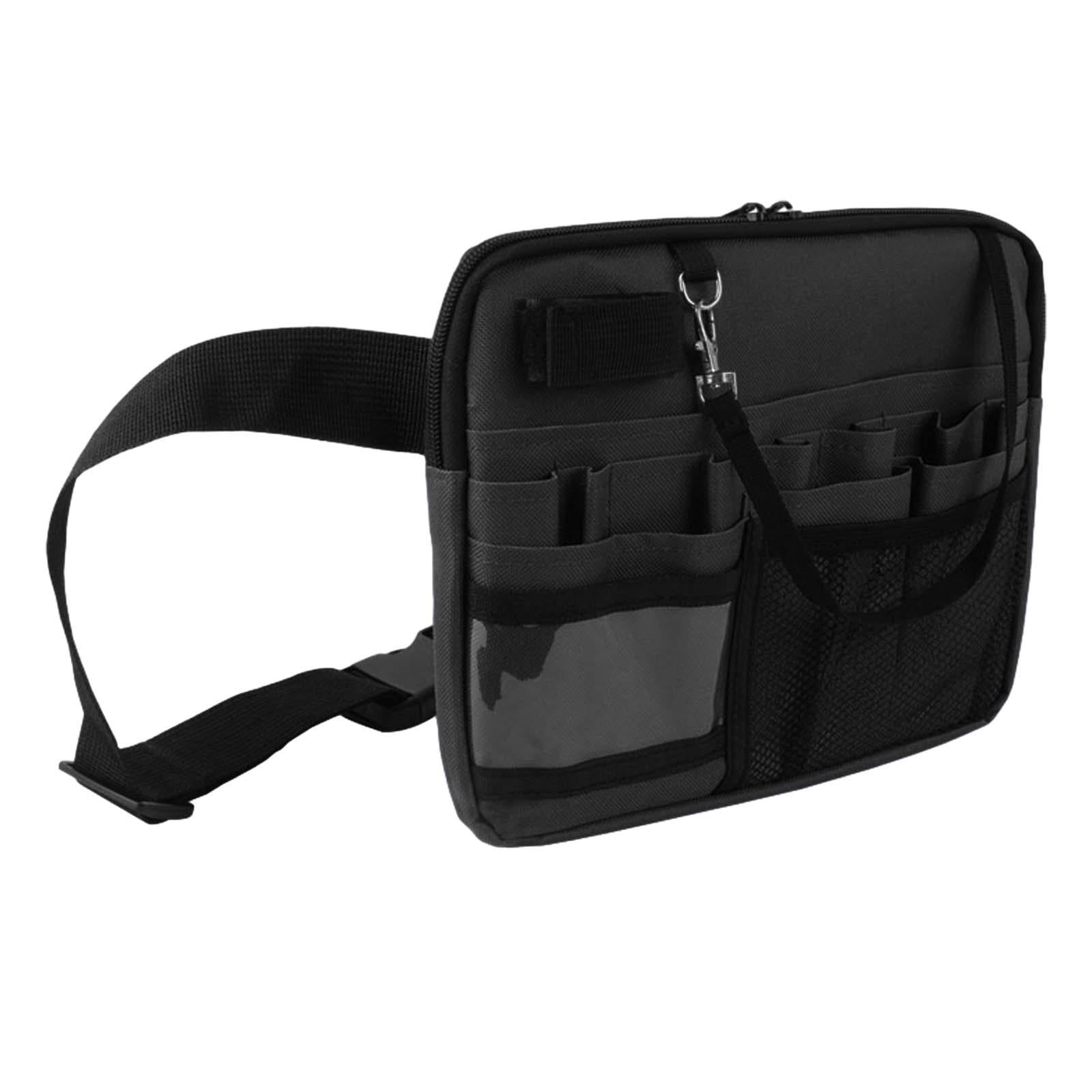 Medical Nurse Tool Belt – Adjustable Waist Bag For Nurses, Vet Techs & Medical Pros – 25 To 47 Inch – Multi Pocket Organizer – Black - View #4