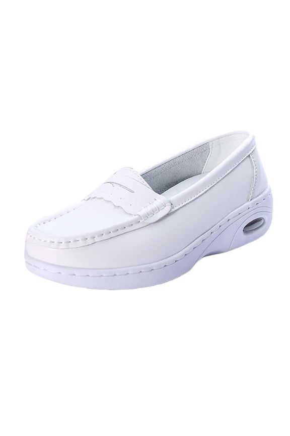 Nurse Shoes for Women Nursing Shoes Nurse Loafers White Lightweight Waterproof Step in Work Shoes EVA Kitchen Shoes Footwear , 40