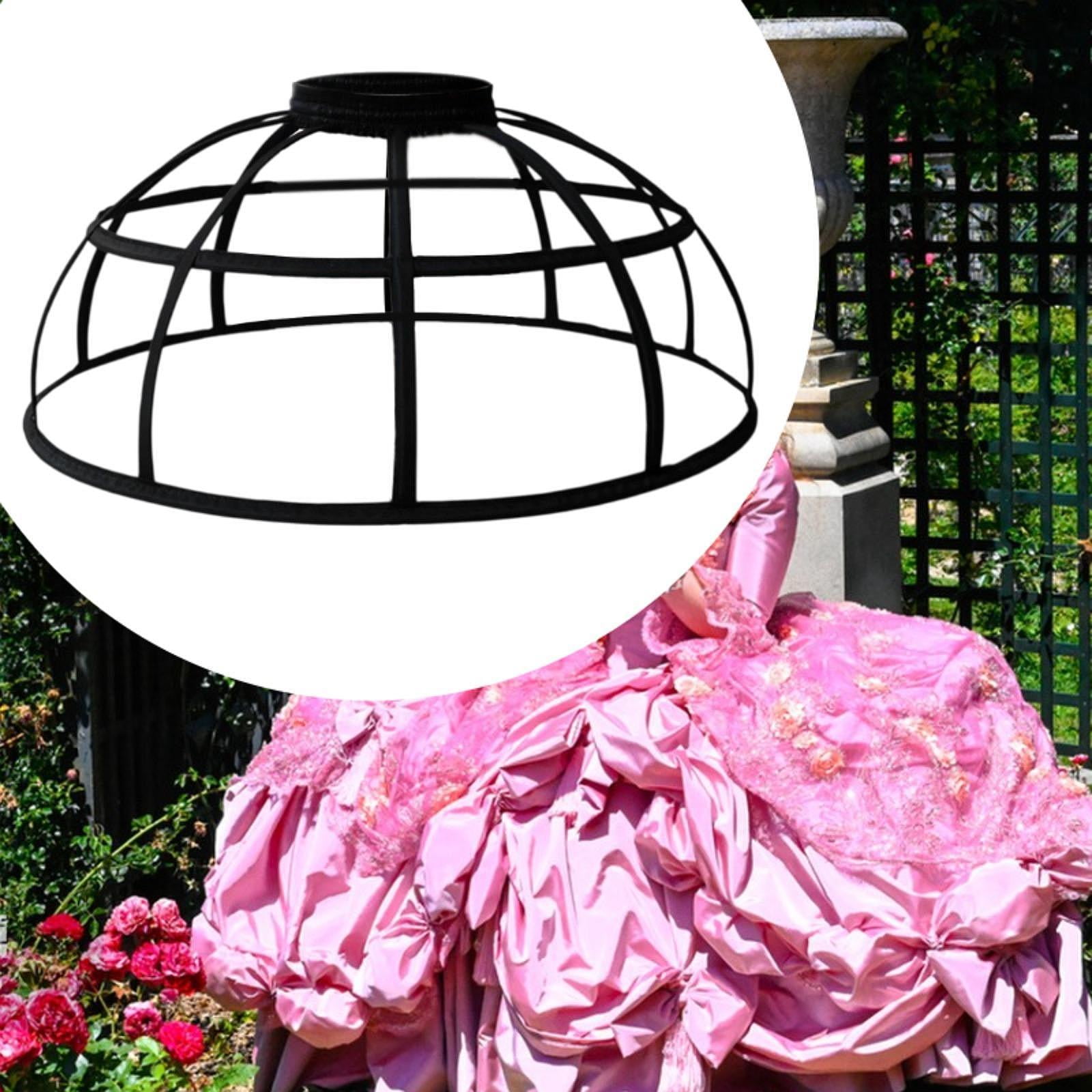 MAYSONG Women's 4-Loop Hoop Skirt / Petticoat - Underskirt For Wedding, Cosplay, Victorian Dresses