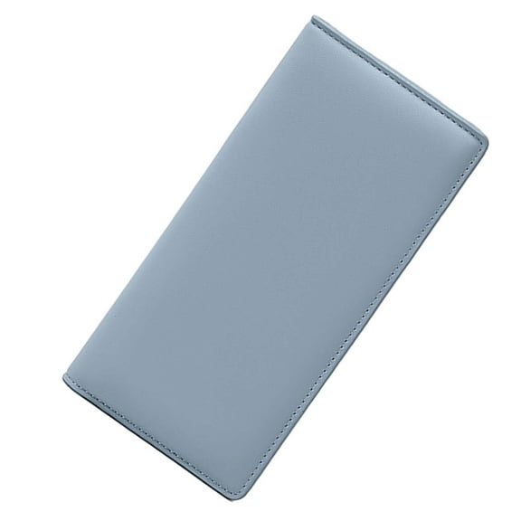 Sharplace Womens Wallet Clutch Wallet Handbag Change Pouch with Zipper Pocket PU Leather Durable Trendy Business Billfold Cards Holder Blue