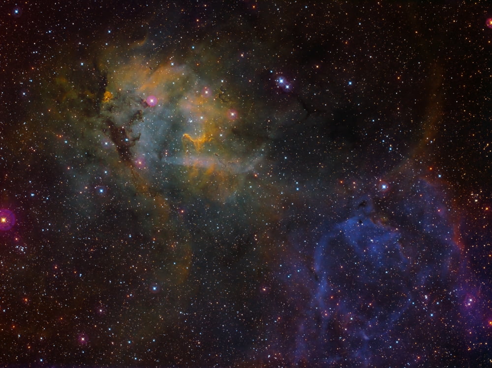 Sharpless 2-132 emission nebula Canvas Art - Filipe AlvesStocktrek Images (17 x 13)
