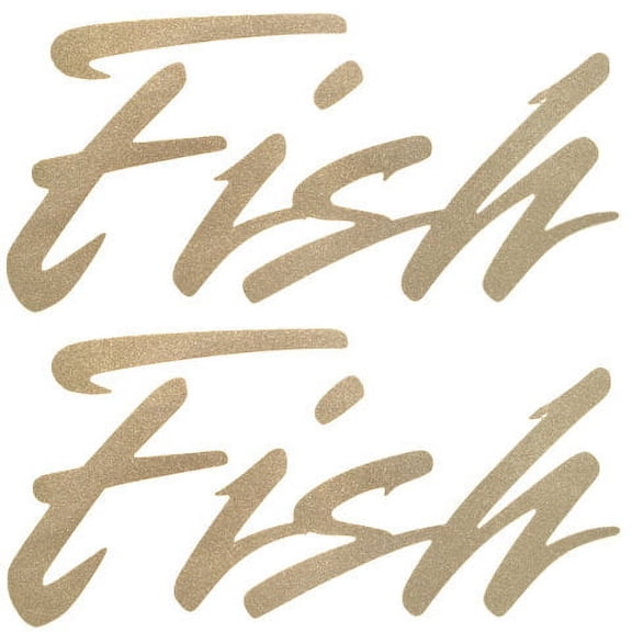 Sharpline Boat Decal Sticker 30000402 | Emblem Premier Fish Gold (Pair)