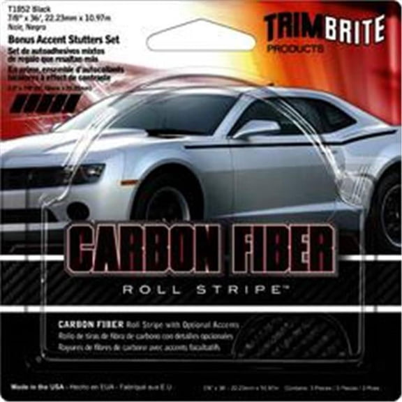 Sharpline Converting CARBON FIBER STUTTER STRIPE, 7-8 in. X 36 ft.