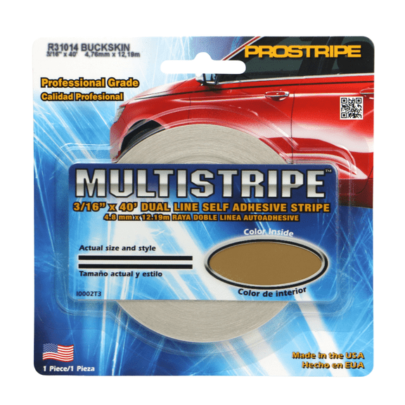 Sharpline Prostripe MultiStripe Pinstriping Tape: 3/16 in. x 40 ft. (Buckskin) double-stripe