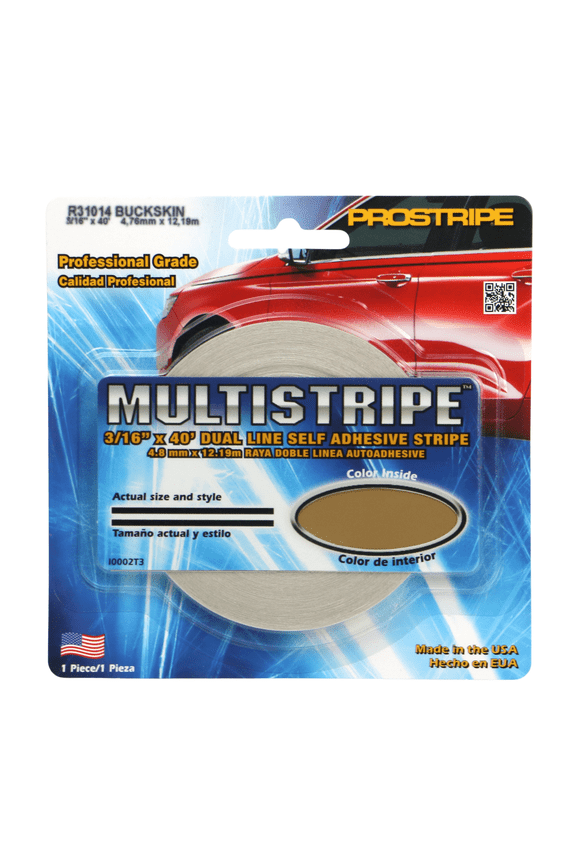 Sharpline Prostripe MultiStripe Pinstriping Tape: 3/16 in. x 40 ft. (Buckskin) double-stripe