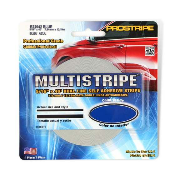 Sharpline Prostripe Pinstriping Tape [MultiStripe]: 5/16 in. x 40 ft. (Blue) double-stripe