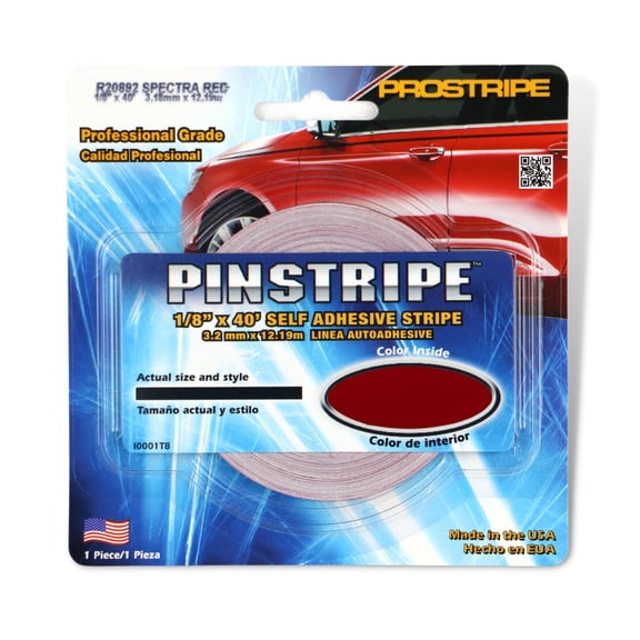Sharpline Prostripe Pinstriping Tape: 1/8 in. x 40 ft. (Spectra Red)