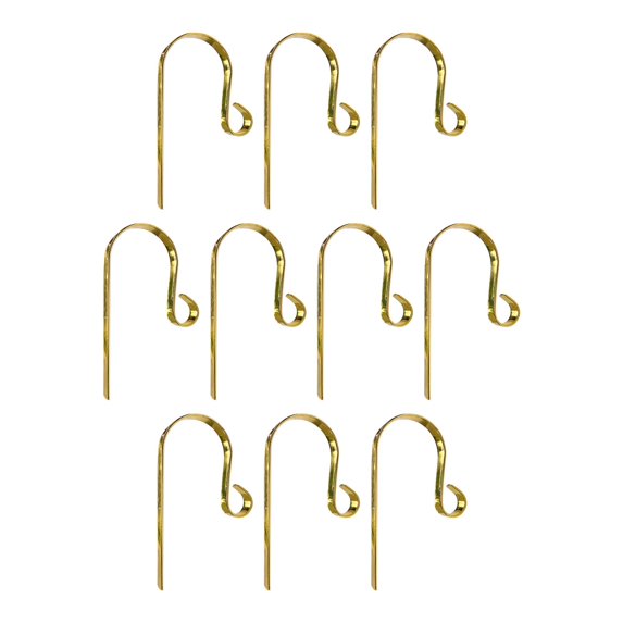 Sharprepublic 10 Pieces Christmas Stocking Holders Metal Hooks for Mantel Fireplace Office Gold