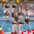 thumbnail image 1 of Sharprepublic 10 Pieces Christmas Tree Ball Ornaments for Celebration Decor Indoor Outdoor rose gold, 1 of 8
