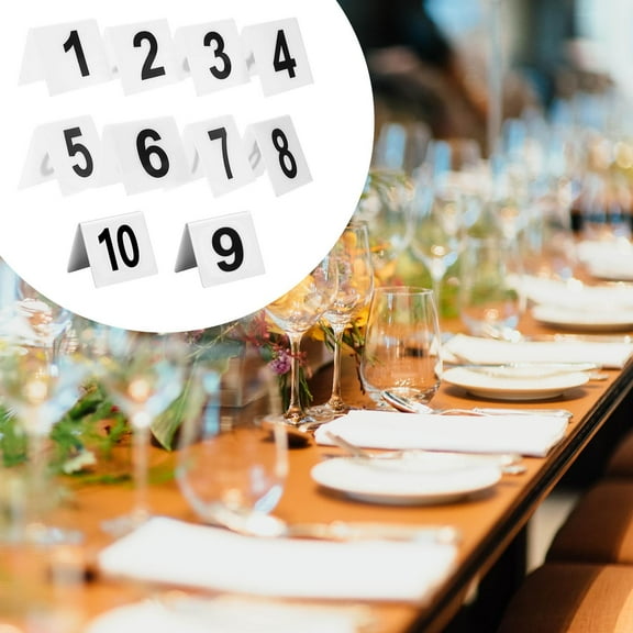 Sharprepublic 10 Pieces Table Numbers Numbers Cards Signs for Party Event Banquets Wedding