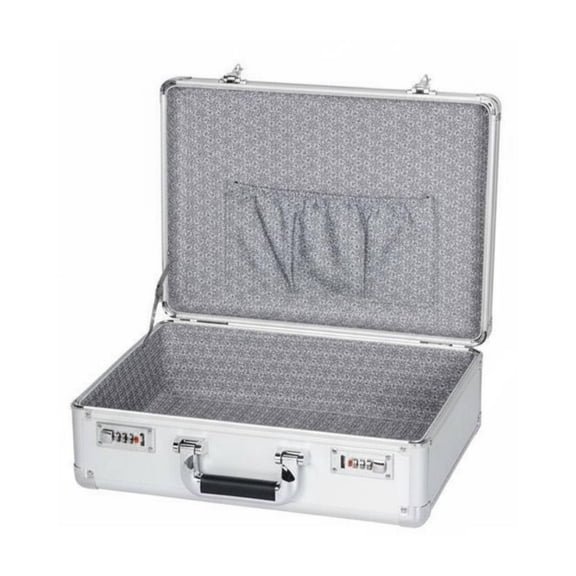Sharprepublic 15 Inch Aluminum Combination Lock Box Double 3 Digit Code Seamless Closure Security Case for Home Office Travel Storage