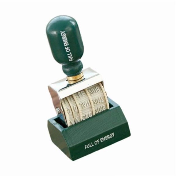 Sharprepublic 2-6pack Rollers Date Stamp Sturdy Date Stamper for Craft Scrapbooking Green 4 Pcs
