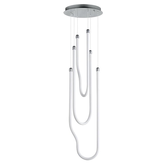 ET2 E24983-PC 13 in. Soleil Multi LED Light Pendant - Polished Chrome