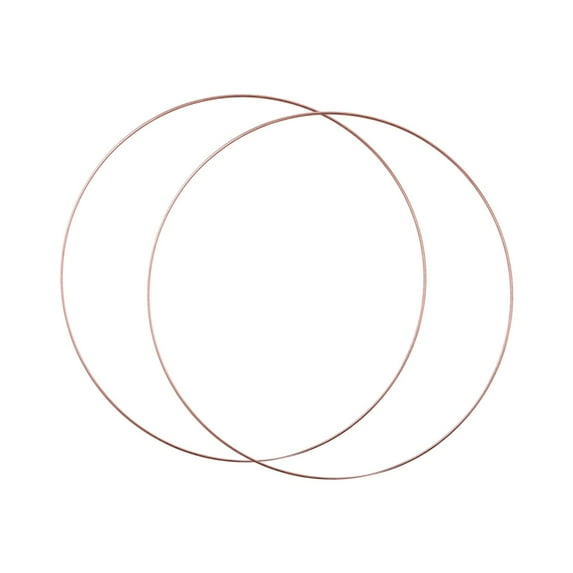 Sharprepublic 2 Pieces Metal Floral Hoops Decor Round for DIY Plant Hangers Wedding Wreath Diameter 40 cm