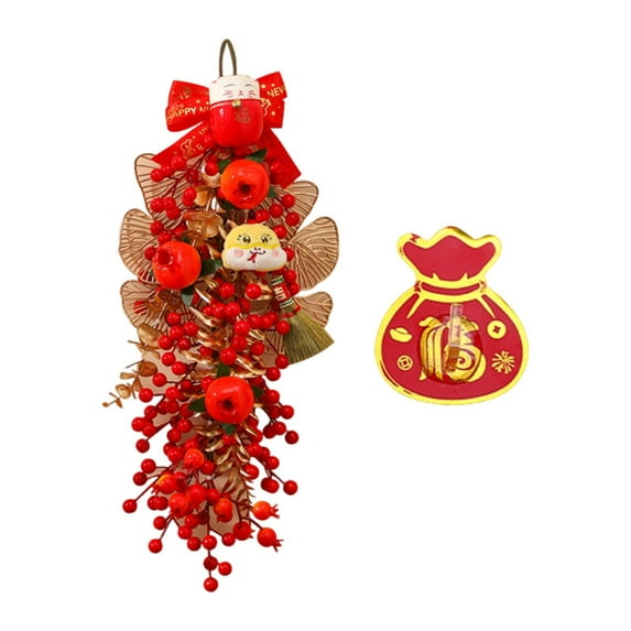 Sharprepublic 2025 Chinese New Year Decoration Crafting Blessing for Home Farmhouse Office D