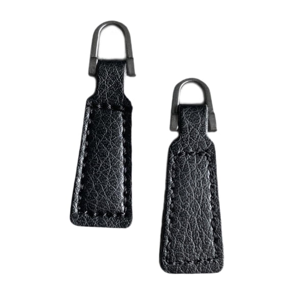 Sharprepublic 2Pcs Zipper Pulls PU Leather Pull Strap Zip Pulls for Jacket Handbags Purses