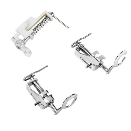 Sharprepublic 3 Pieces Sewing Motion Presser Foot Attachment Lightweight Professional