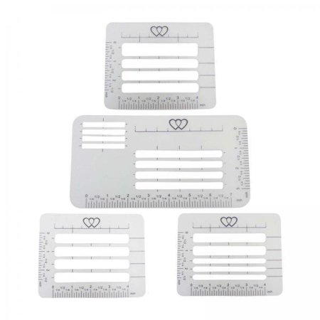 Sharprepublic 3x4 Envelop Craft Addressing Guide Notebook Letter Stencil Set Templates