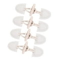 thumbnail image 1 of Sharprepublic 4 Pieces Coat Toggle Buttons Fashion Coat Fastener for Bag Woolen Coat Cloak White, 1 of 8