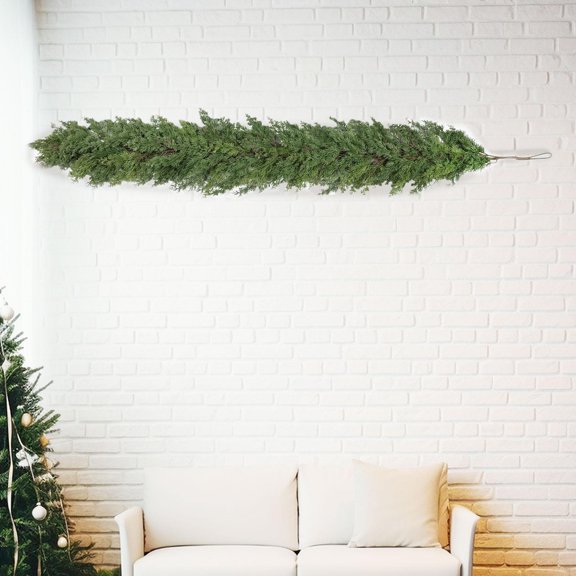 Sharprepublic 5.9 Feet Christmas Garland Artificial Wreath for Indoor Outdoor Wall Holiday