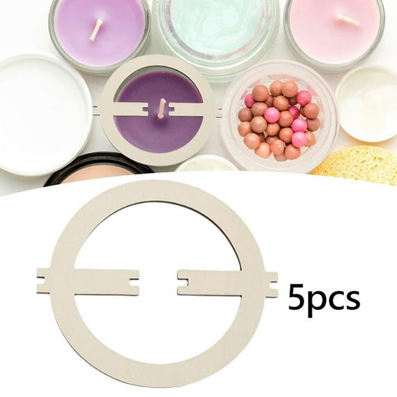 Sharprepublic 5 Pieces Candle Wick Stabilizer Wooden Wick Centering Tool for Candle Making D