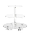thumbnail image 1 of Sharprepublic Acrylic Cupcake Stand Multi Use Dessert Display Stand for Party Table Buffet round 3 tier, 1 of 8