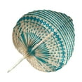 thumbnail image 1 of Sharprepublic Bamboo Hand Fan Cooling Supplies Manual Chinese Weaving for Party Women, 1 of 8