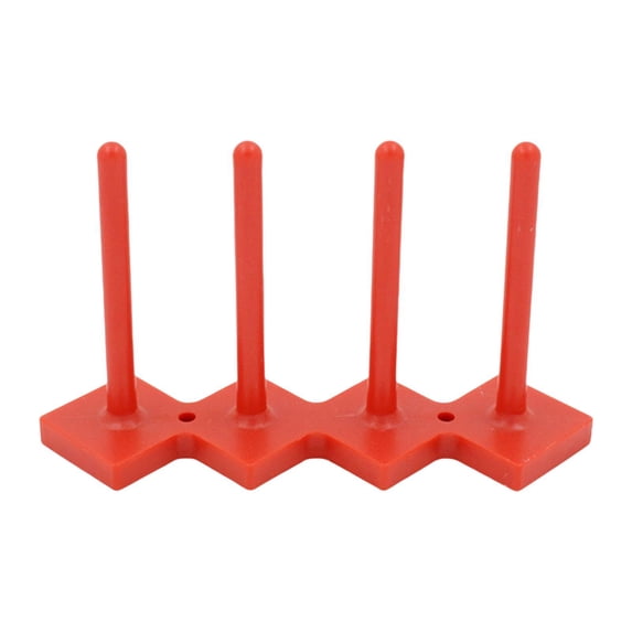 Sharprepublic Bobbin Holder Bobbin Organizer 4 Storage Compact Wire Spool Stand for Serger Red