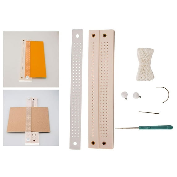 Sharprepublic Book Binding Kit Awl Tools 15 M Waxed Thread Hand Bookbinding Tool Beginners