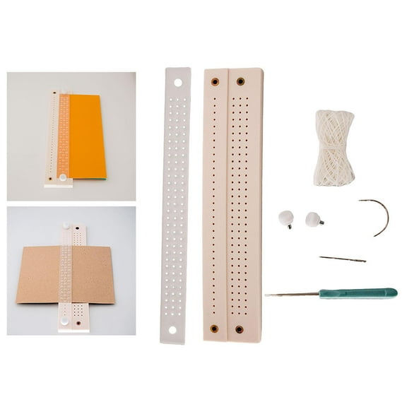 Sharprepublic Book Binding Kit Awl Tools 15 M Waxed Thread Hand Bookbinding Tool Beginners