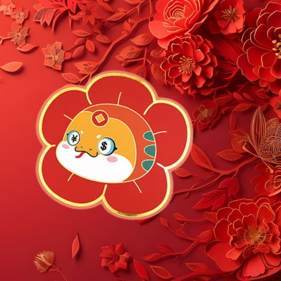 Sharprepublic Chinese Lunar New Year Red Envelope 10 Money Slots Paper for Spring Festival