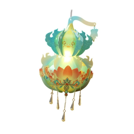 Sharprepublic Chinese New Year Lantern Material Kit DIY 2025 Snake Year Lantern for Events Green