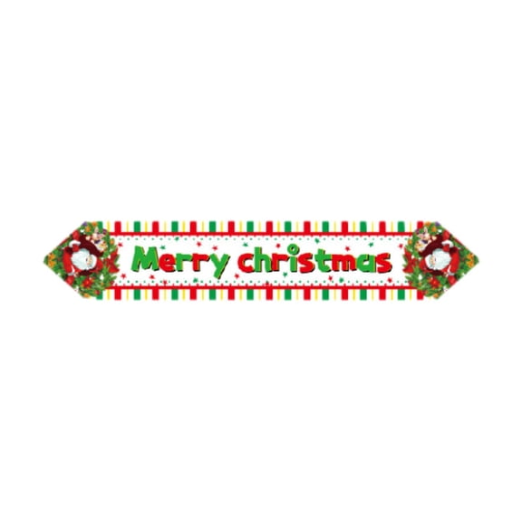 Sharprepublic Christmas Table Runner Classic Washable 72 Inches Long for Party Indoor Home A
