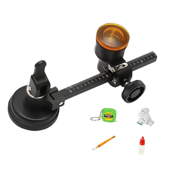 Sharprepublic Circular Glass Cutter Adjustable Cutting Thickness 3-15mm Glass Cutting Tool Cutting 300MM