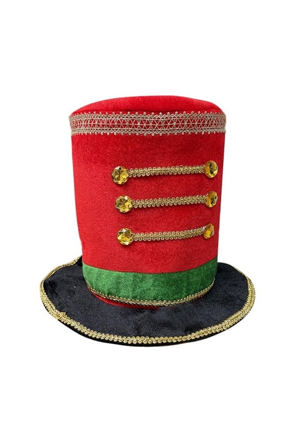 Circus Coachman Hat Versatile Nutcracker Hat for Xmas Role Playing Halloween