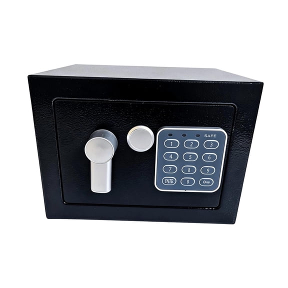 Sharprepublic Digital Security Box Birthday Gift Flexible Mounting Sturdy Minimalist Container Black