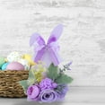 thumbnail image 1 of Sharprepublic Easter Bunny Table Sign Artificial Flower Handmade Multipurpose 5x3x10.2inch, 1 of 8