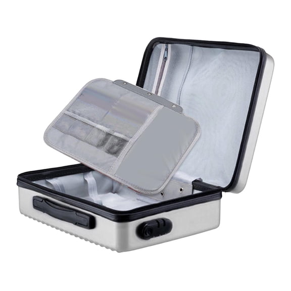 Sharprepublic Fireproof Document Box Hard Container Case Heat Insulated Home Folder Pouch with Silver