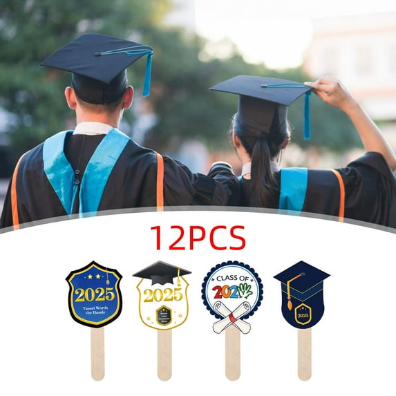 Sharprepublic Graduation Fan Keepsake Graduating Friends Gifts for College Souvenirs Class 12pcs