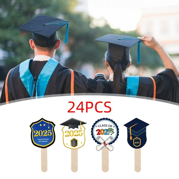 Sharprepublic Graduation Fan Keepsake Graduating Friends Gifts for College Souvenirs Class 24pcs