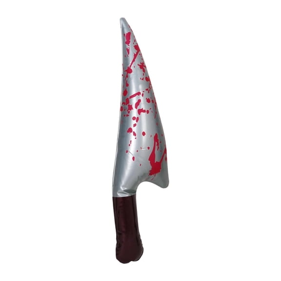 Sharprepublic Inflatable Halloween Knife Prop Scary Fake for Party Favors Cosplay Supplies Pointed