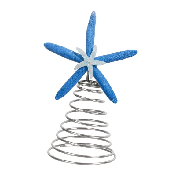 Sharprepublic Mini Starfish Tree Topper Christmas Decoration Party Celebration Beach Theme blue