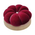 thumbnail image 1 of Sharprepublic Pin Cushion Pad Pumpkin Shape Accessory Handcraft Tool Wooden Base Pillow Deep Red, 1 of 8